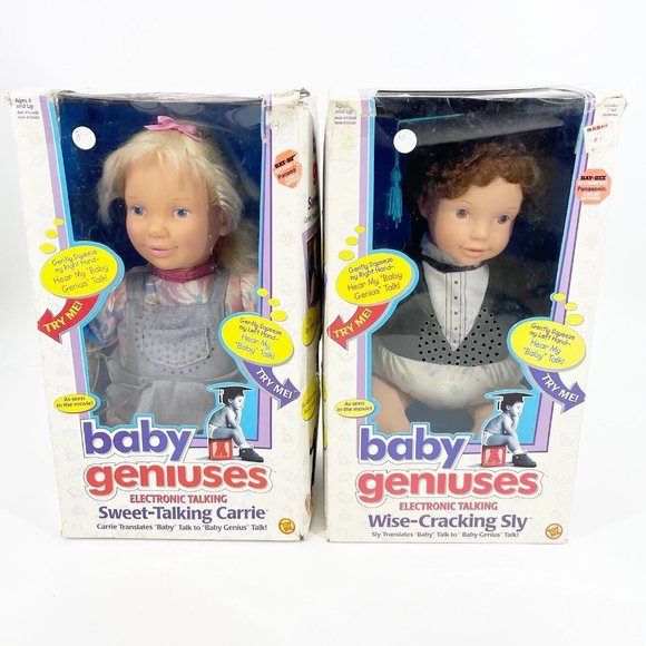 Baby Geniuses Wise-Cracking Sly Sweet Talking Carrie Doll Lot 2 1997 FLAWS READ - Picture 8 of 16